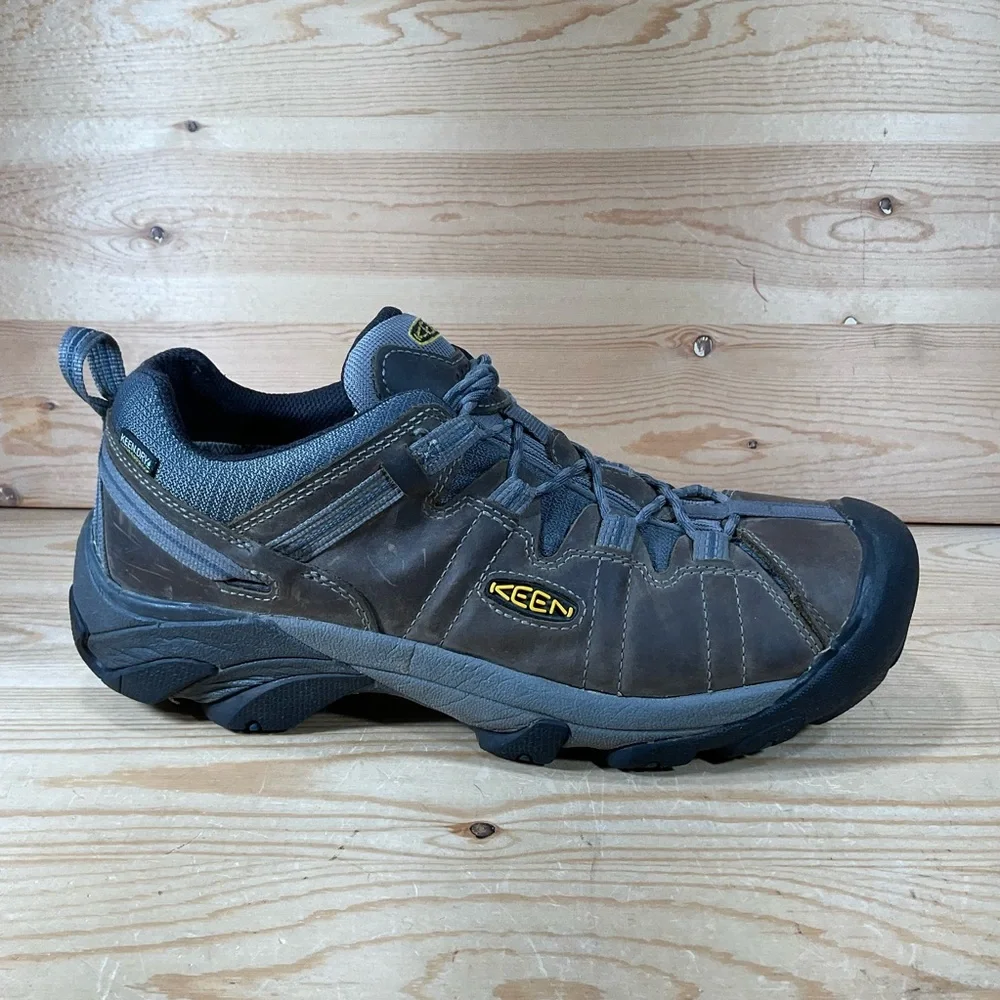 KEEN Targhee II Waterproof Low Hiking Boots Men's 11.5 M Brown Leather 1002363
